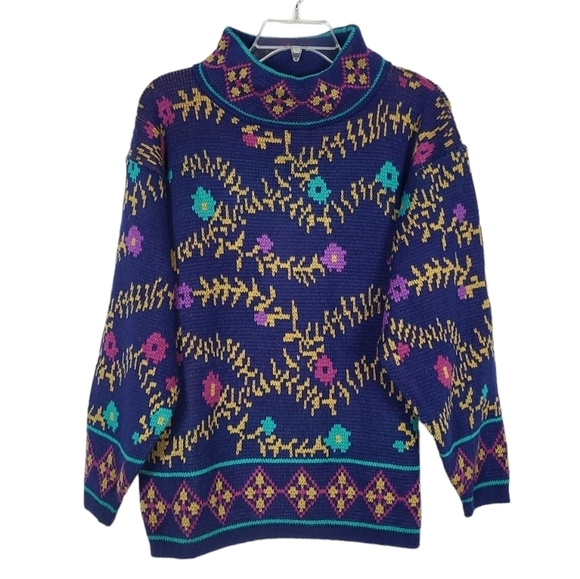 VINTAGE Erika floral sweater NWT - Picture 1 of 6